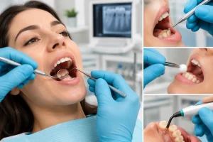 Comprehensive Dental Examination Collage