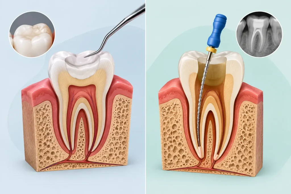 Dental Filling vs Root Canal Comparison